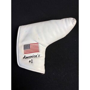 Pebble Beach Golf Links Putter Headcover White America's #1 PRG Blade Cover